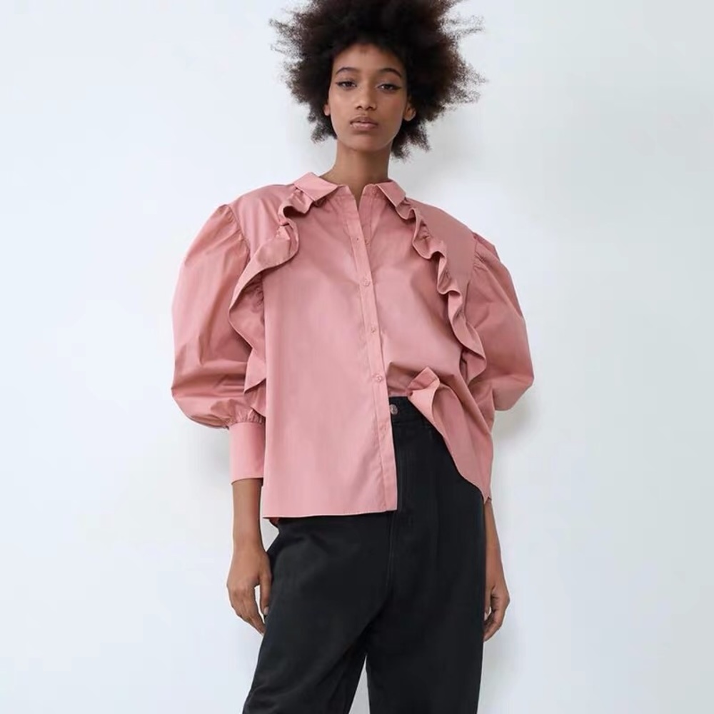 Zara pink shirt final sale‼️
